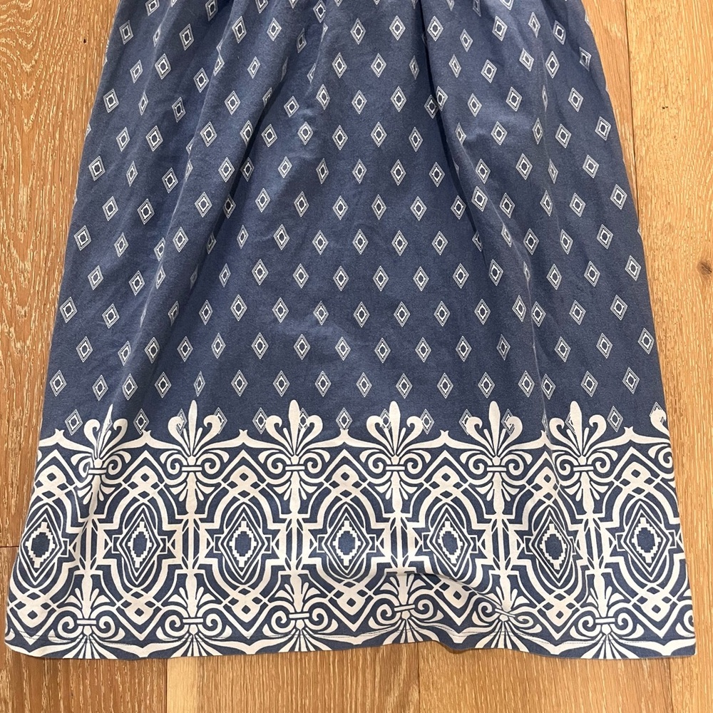 Athleta blue and white printed midi sundress - Picture 2 of 7